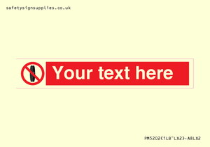 Custom Do Not Change Grinding Wheel Sign